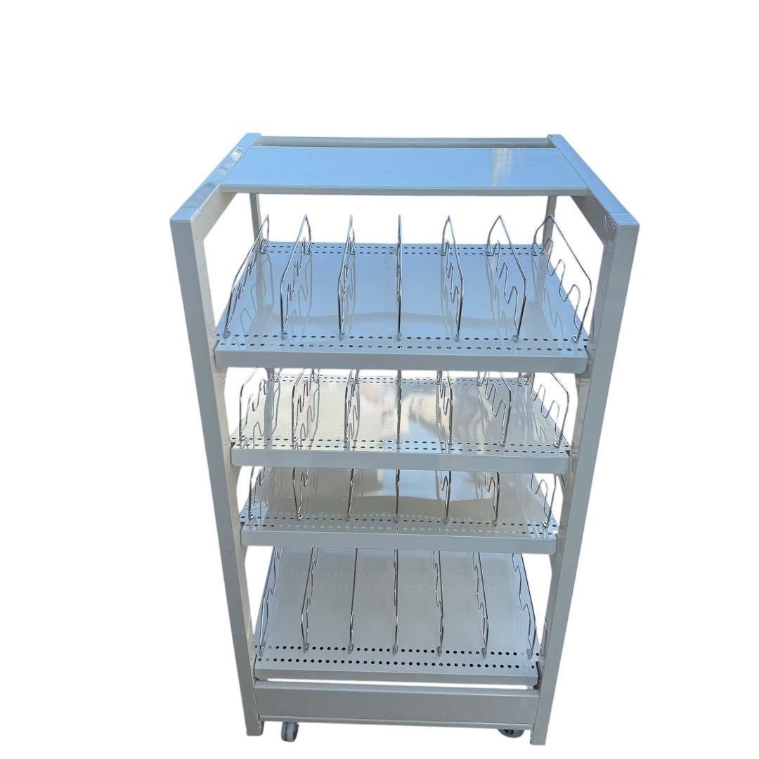 美品 オカムラ 業務用ワインラック キャスター付 多段収納