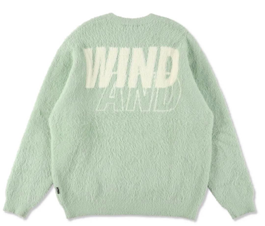 トップス WIND AND SEA Shaggy Knit Sweater MINT M