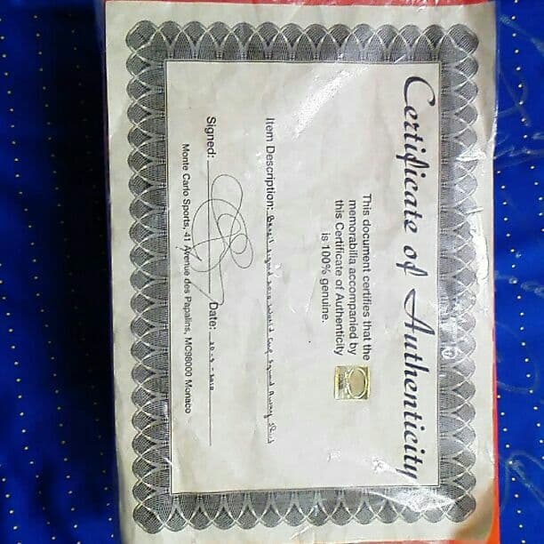 ブラジル代表サイン入りユニフォーム