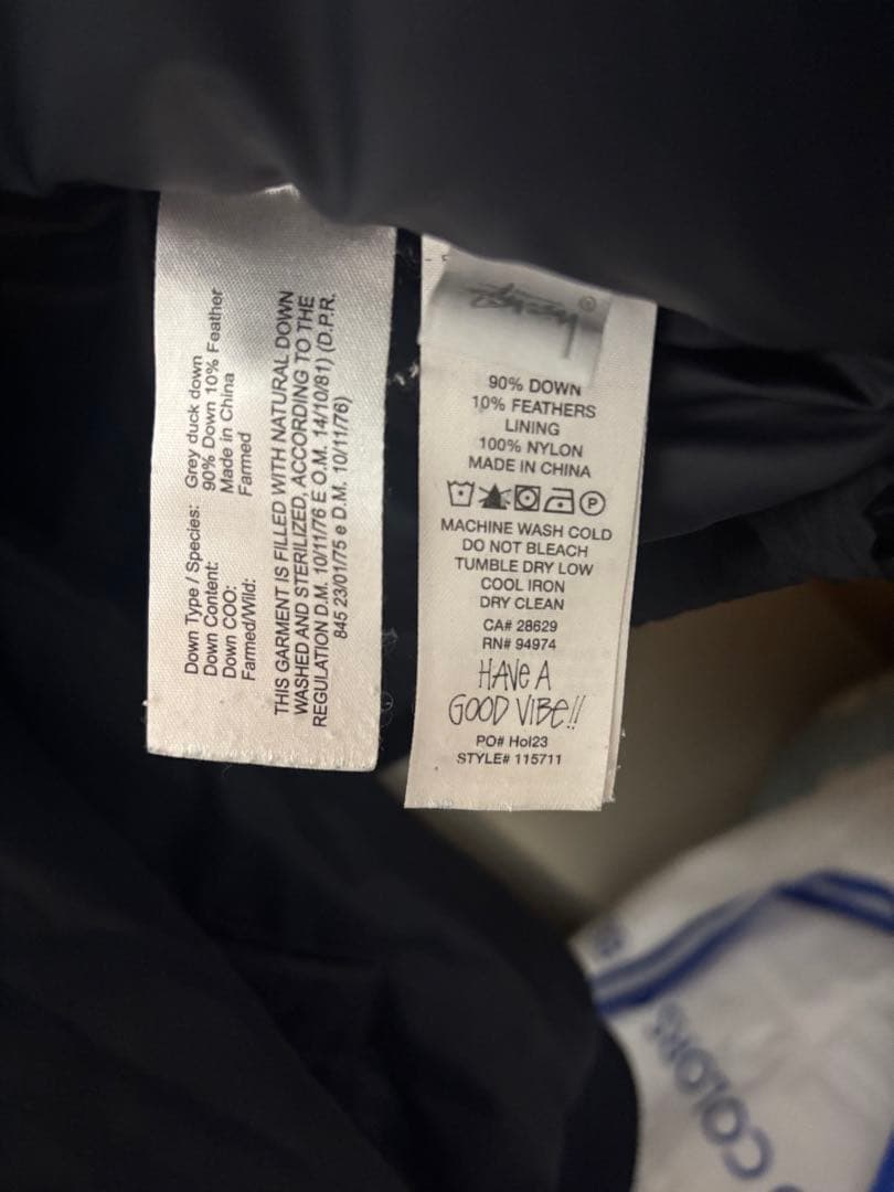 「入手困難」Stüssy DOWN PUFFER NYLON