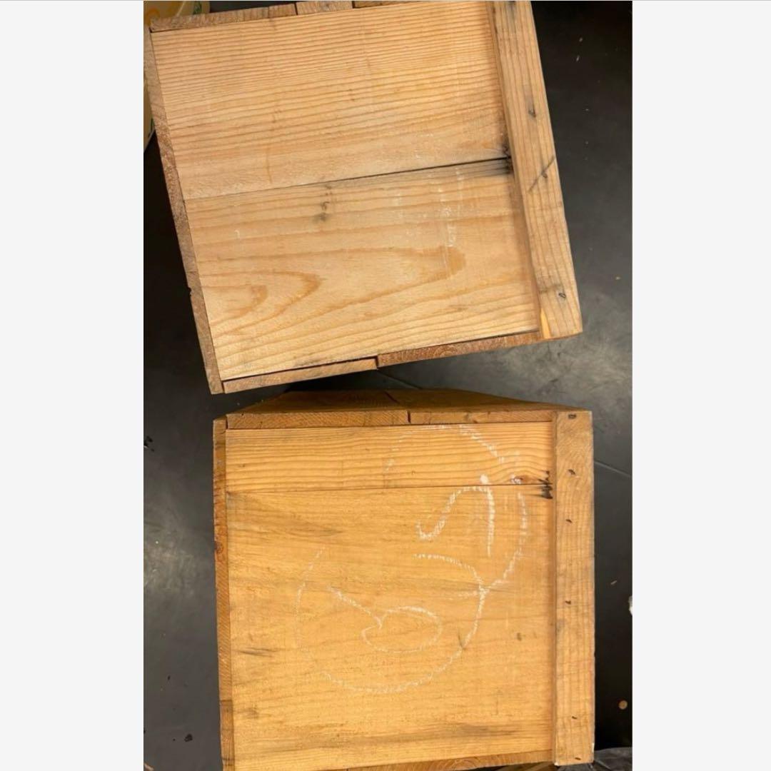 ④.8箱セット送料無料リンゴ箱りんご箱B品木箱