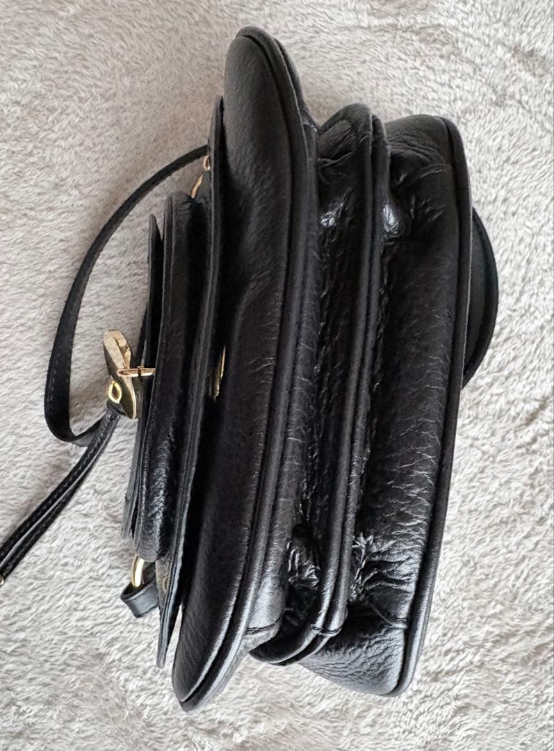 【美品】　SeeBy Chloe’ ポシェット　黒牛革