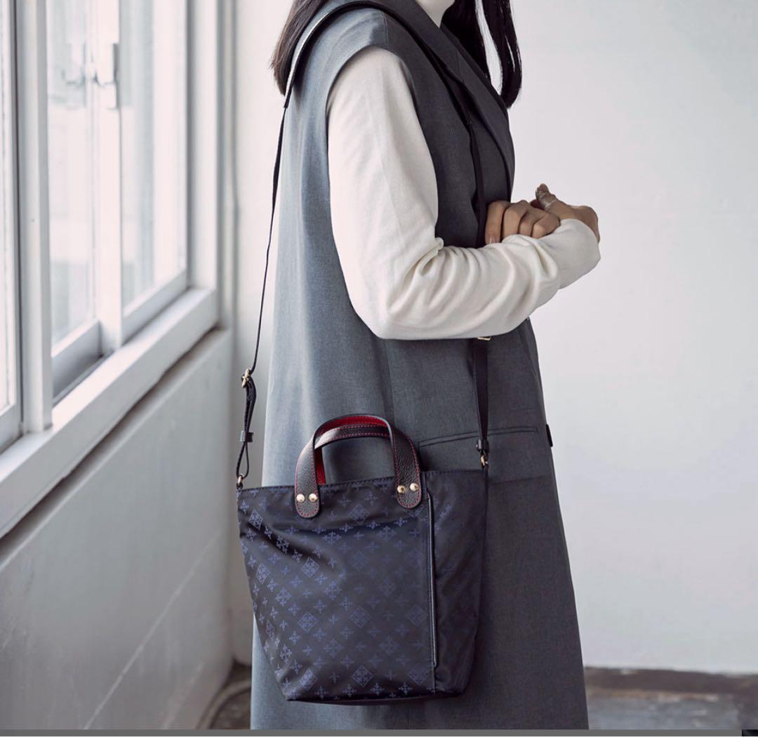 russetJALオリジナル 2way ダブルフェイスショルダーバッグ　美品