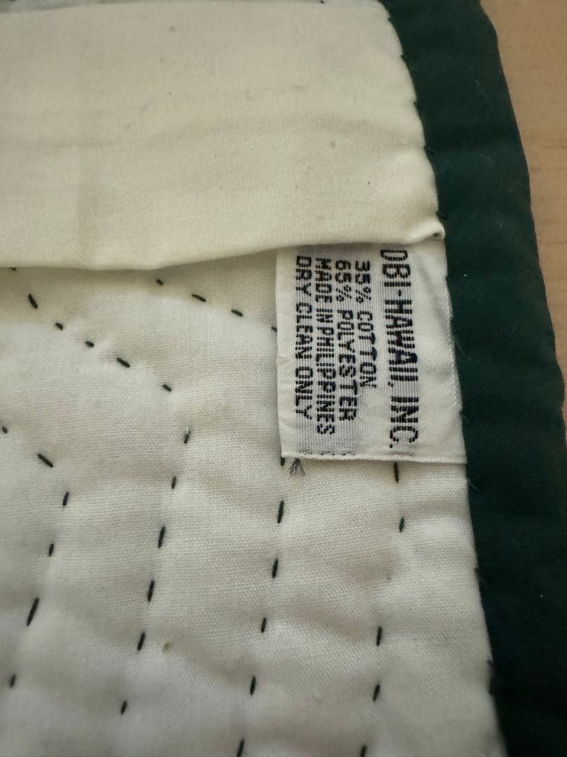 極美品　ハワイアンキルト　タペストリー大　グリーン