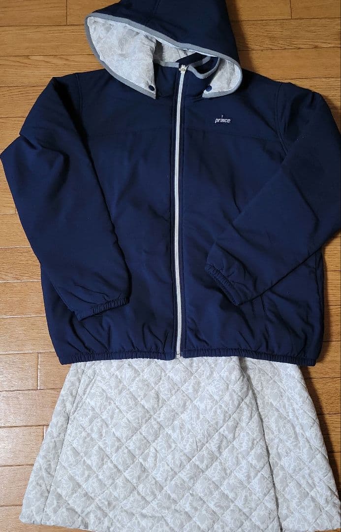 超美品 prince ウインドジャケット 中綿スカート 上下セットアップ