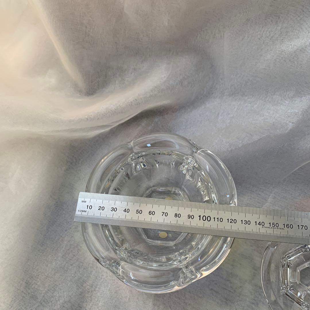 バカラ　クリスタル アルクール　蓋付き菓子入れ