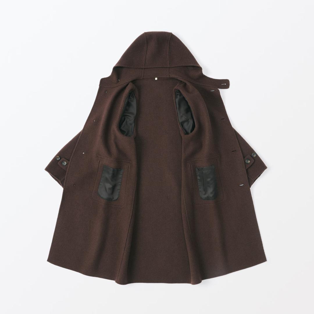 無印良品 MUJI Labo カシミヤ混ダッフルコート 25AW ブラウン L