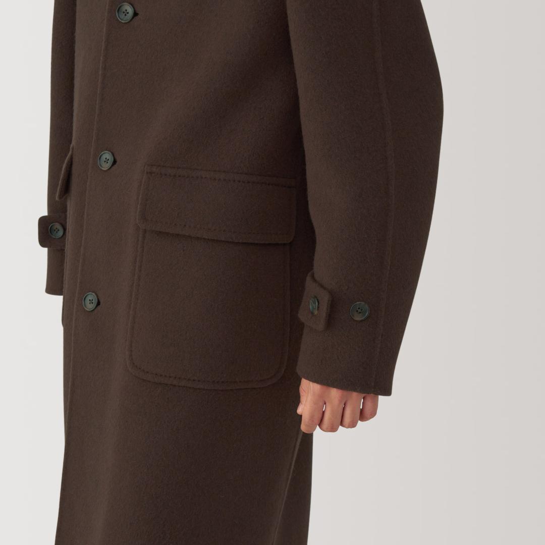 無印良品 MUJI Labo カシミヤ混ダッフルコート 25AW ブラウン L