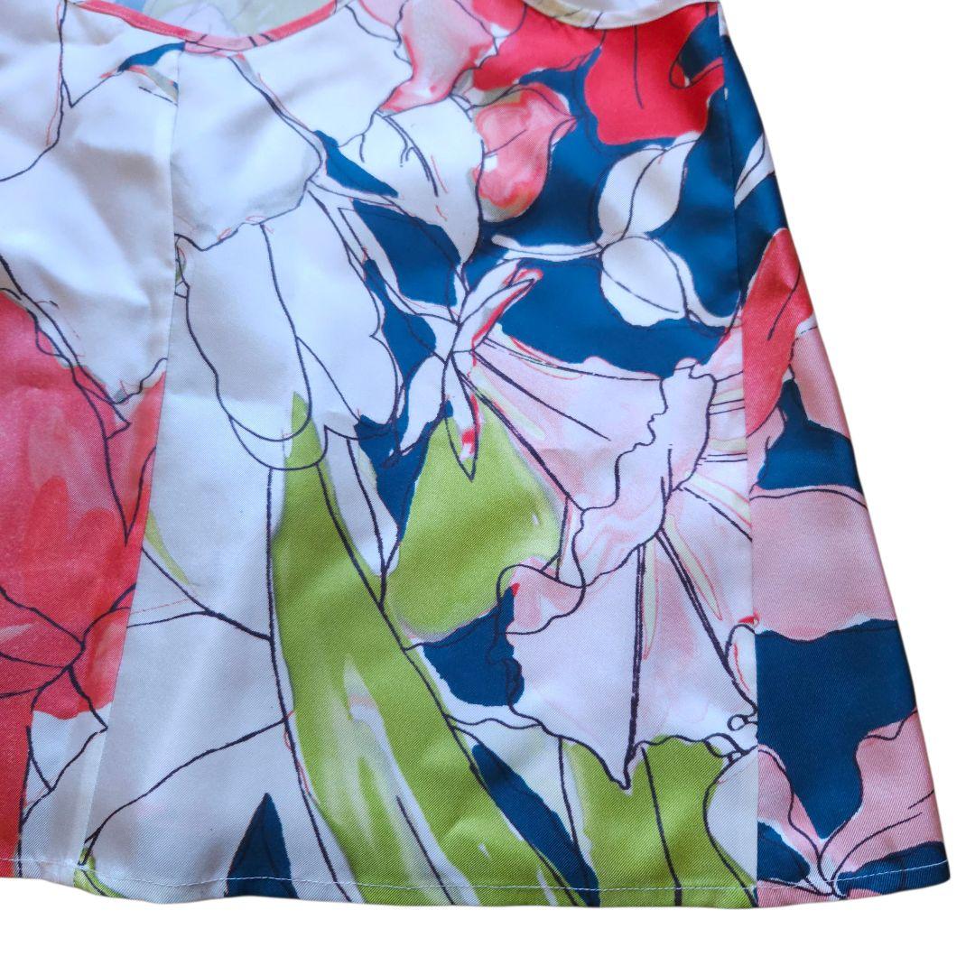 バナナタイム 花柄 キャミソール シルク100% Sサイズ オシャレ 極美品