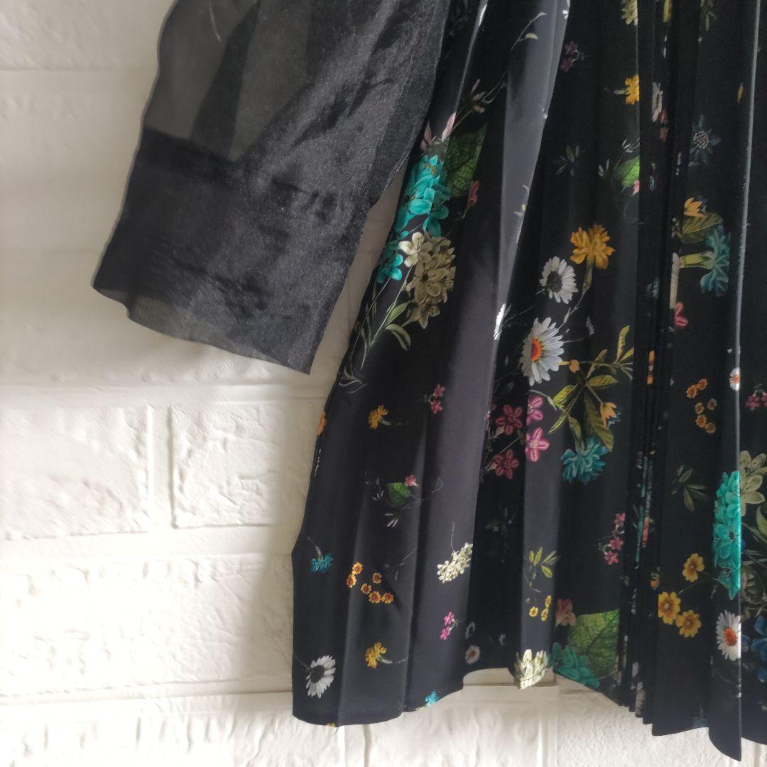 専用✨ロイスクレヨン　フラワー　プリーツ　オーガンジー　ワンピース　チュニック