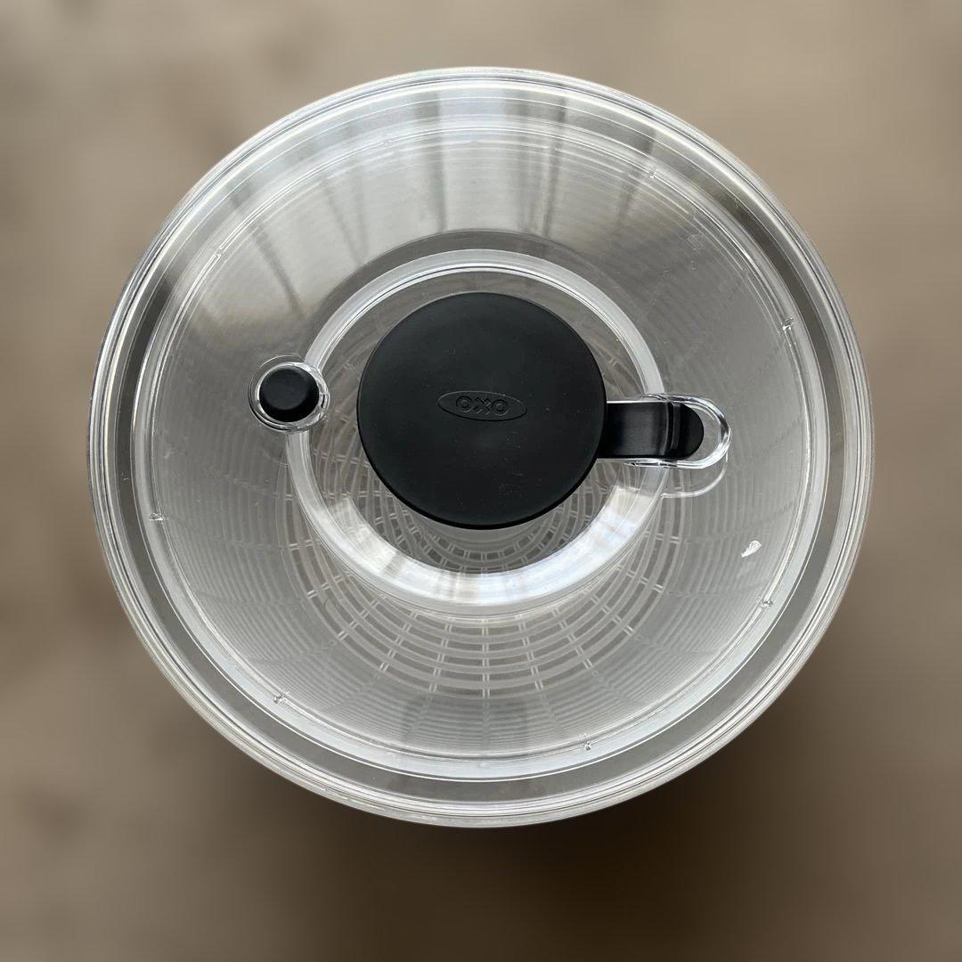 【美品】OXO オクソー サラダスピナー 野菜水切り器 ステンレス 大