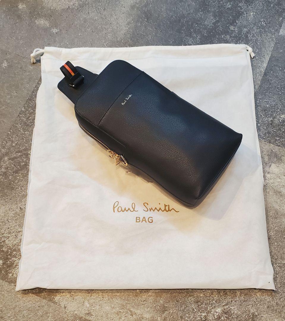 y*4様 Paul Smith 黒 レザー ショルダーバッグ