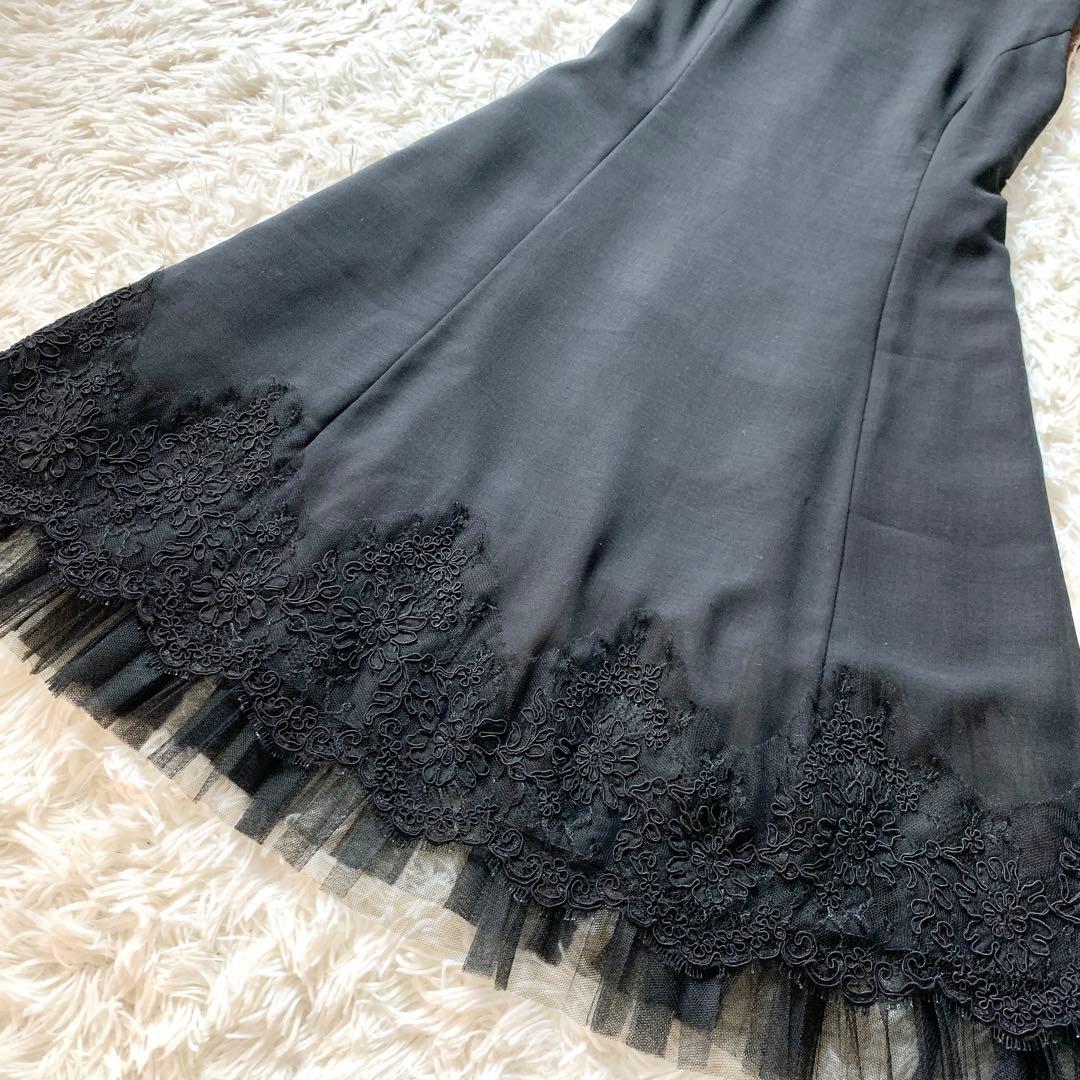 極美品✨高級 定価20万 フォクシー レース チュール ワンピース サマーウール