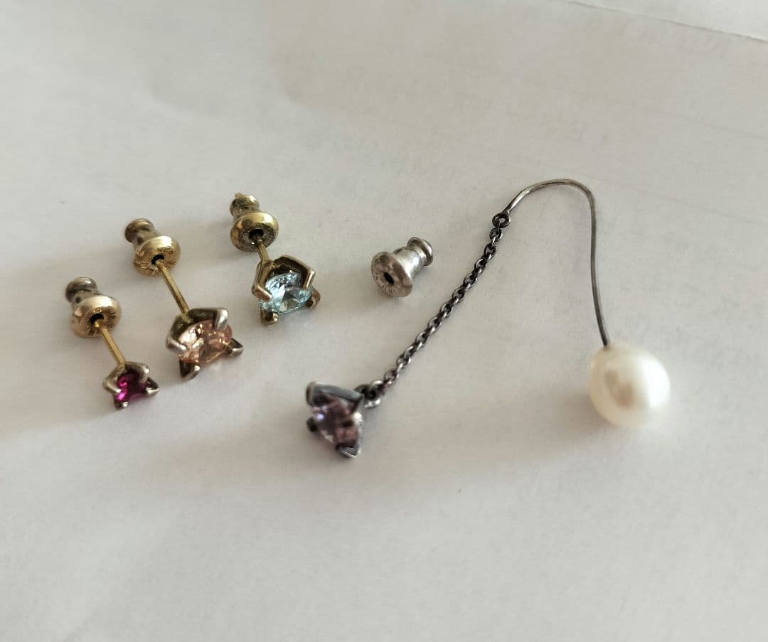 e.m. ジルコニア　ピアス　4点セット　イーエム