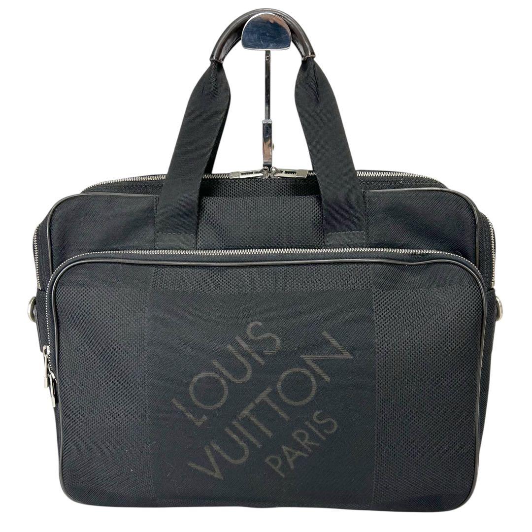 ルイヴィトン　ビジネスバッグ　ブラック　アソシエGM ダミエジュアン