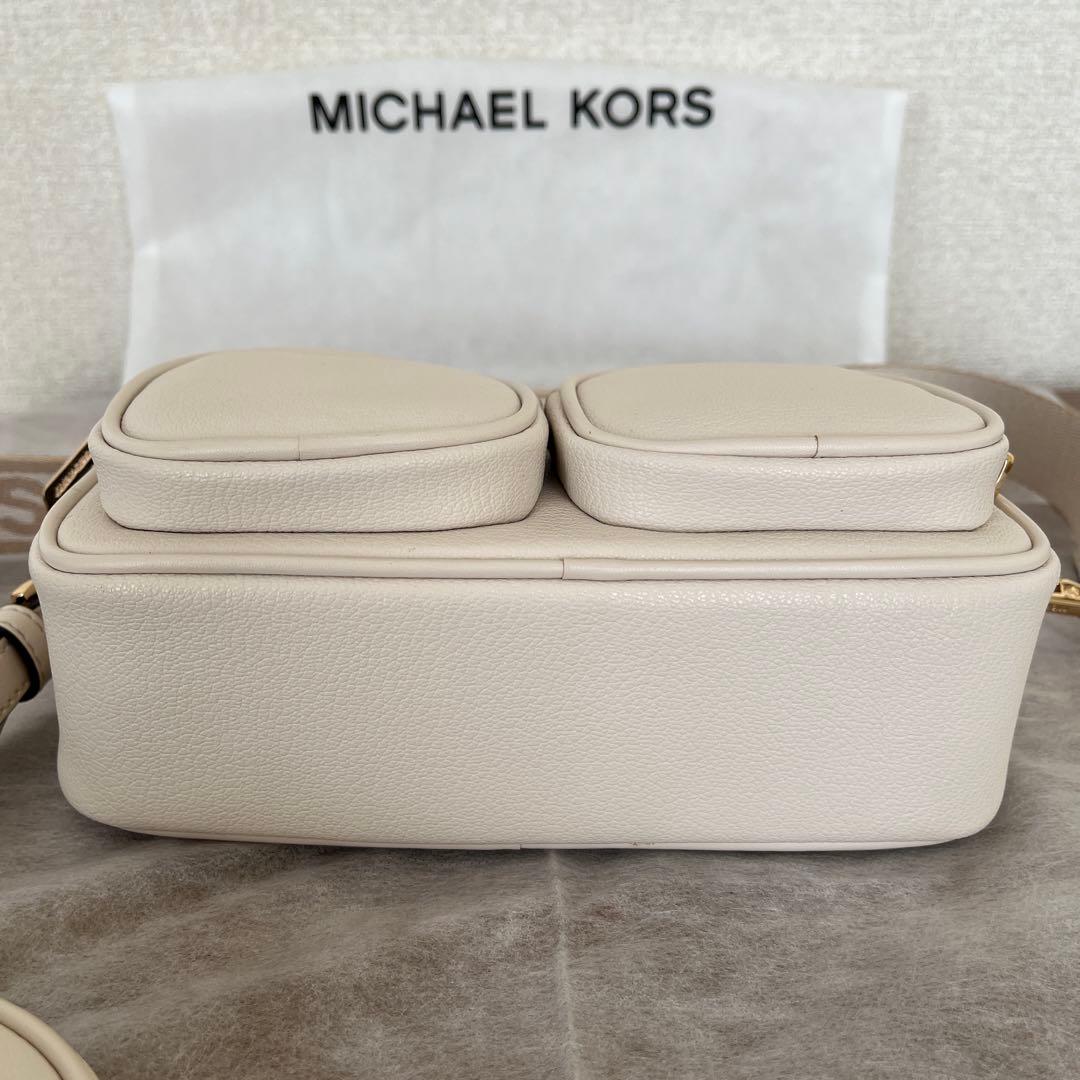 MICHAELKORSボディバッグホワイト系袋付きマイケルコースショルダーバック