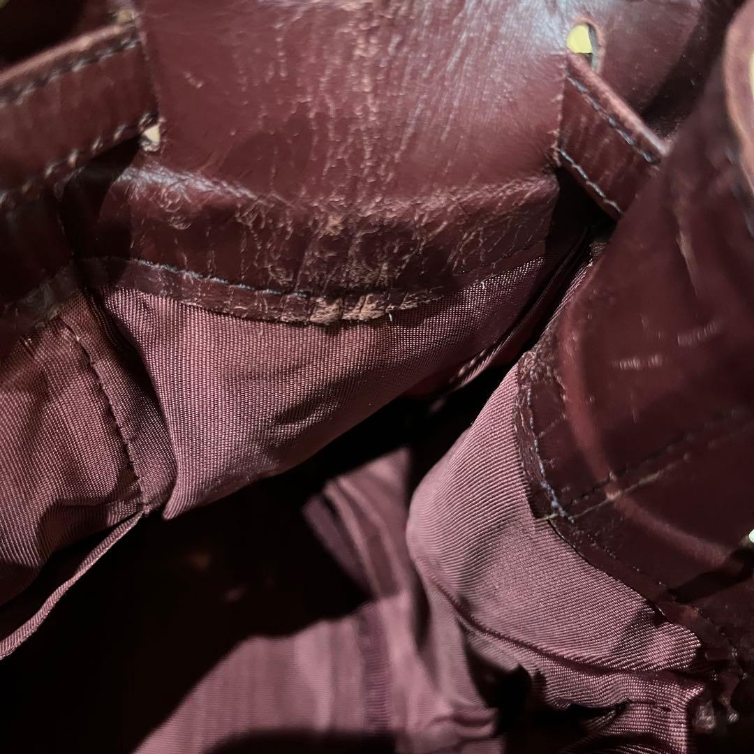 Cartgier マストライン　ボルドー　巾着ショルダーバッグ　ショルダーバッグ