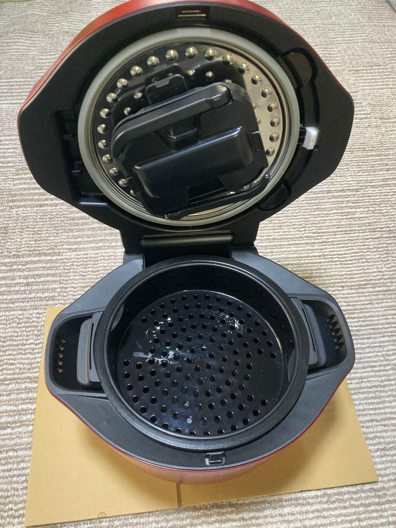 新品展示品 SHARP HEALSIO 水なし自動調理鍋 KN-HW24G-R