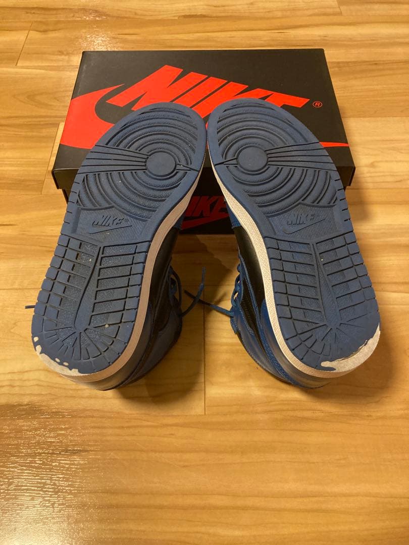 シューズ(男性用) JORDAN1 high DK MARINA BLUE US9.5 27.5cm