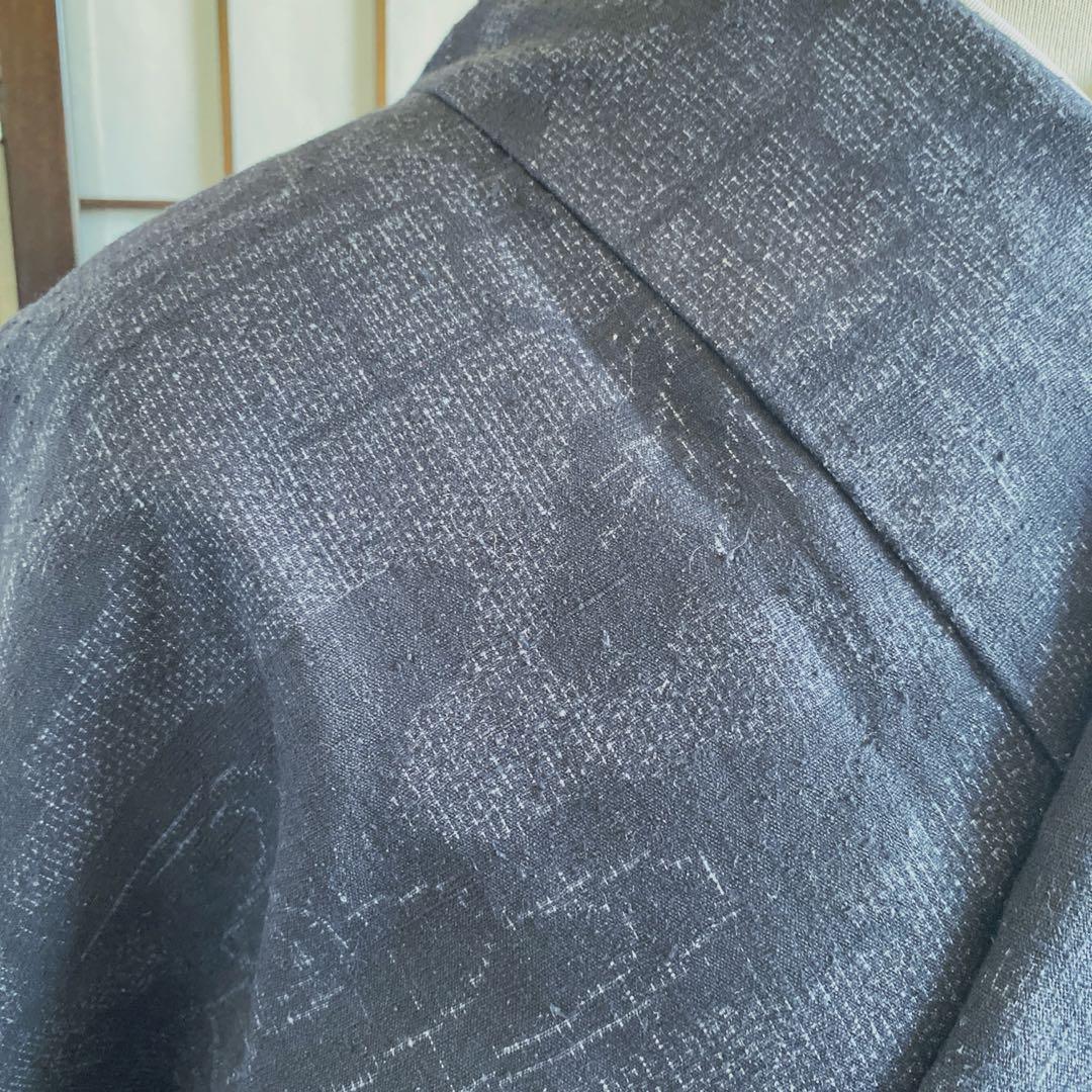 本場結城紬　詰め　100山亀甲　ヴィンテージ