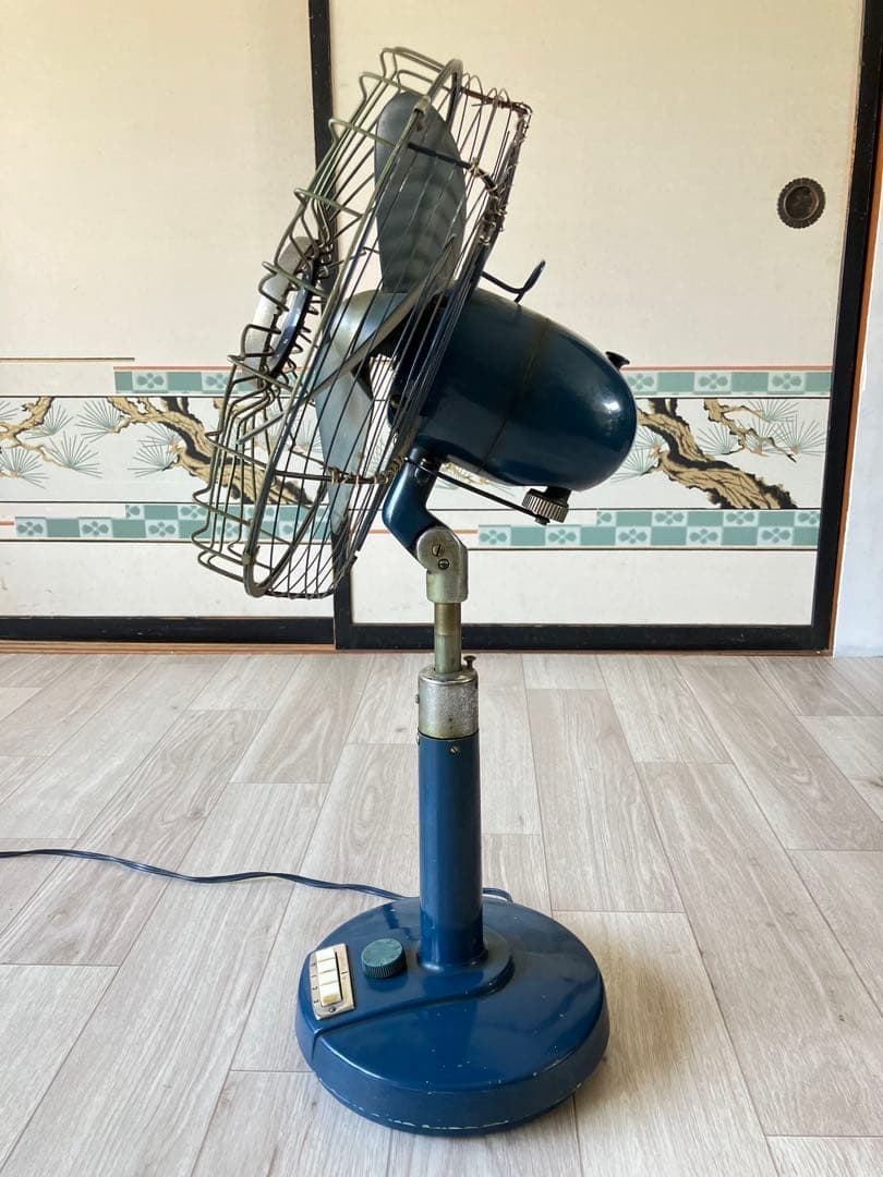 希少 FUJIDENKI レトロ 扇風機 サイレントファン アンティーク 稼動品