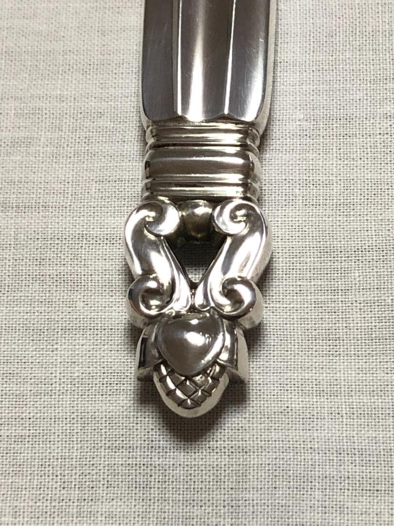 美品 ジョージジェンセン ACORN ディナーナイフ STERLING ④