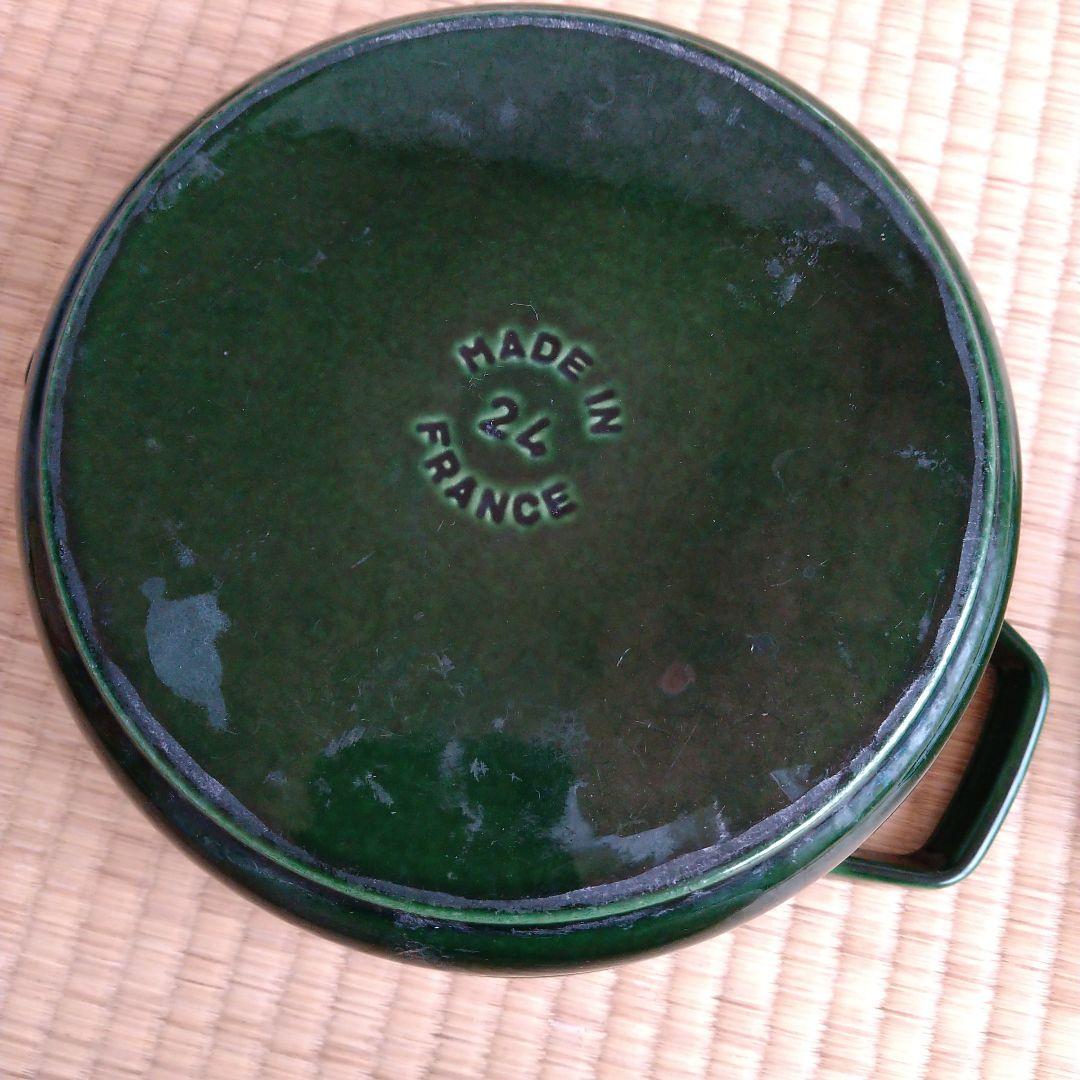 STAUB（ストウブ）ピコ・ココット ラウンド 24cm バジルグリーン