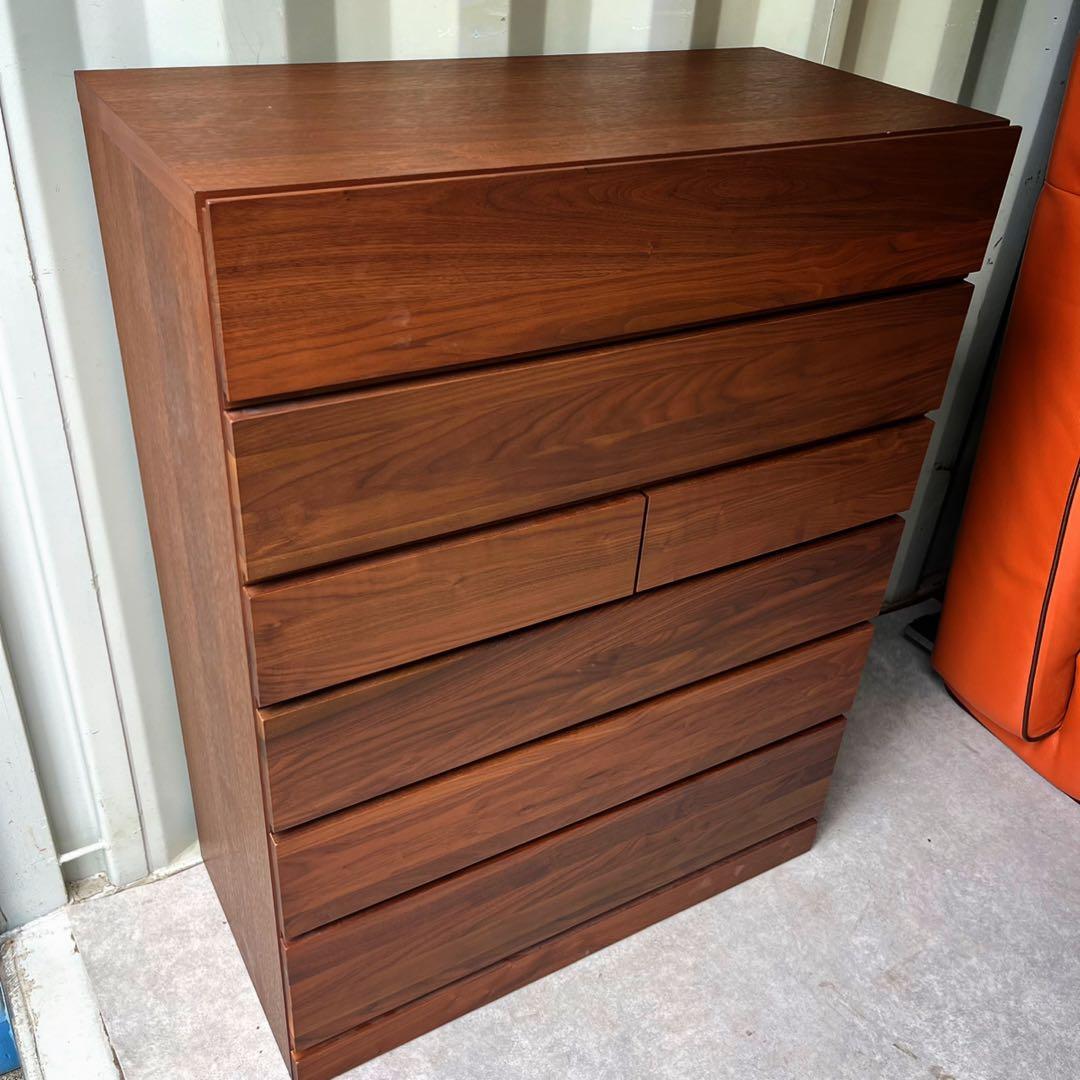 取付無料！大川家具 高野木工 レッチェ 北欧風天然木W105ハイチェスト✨