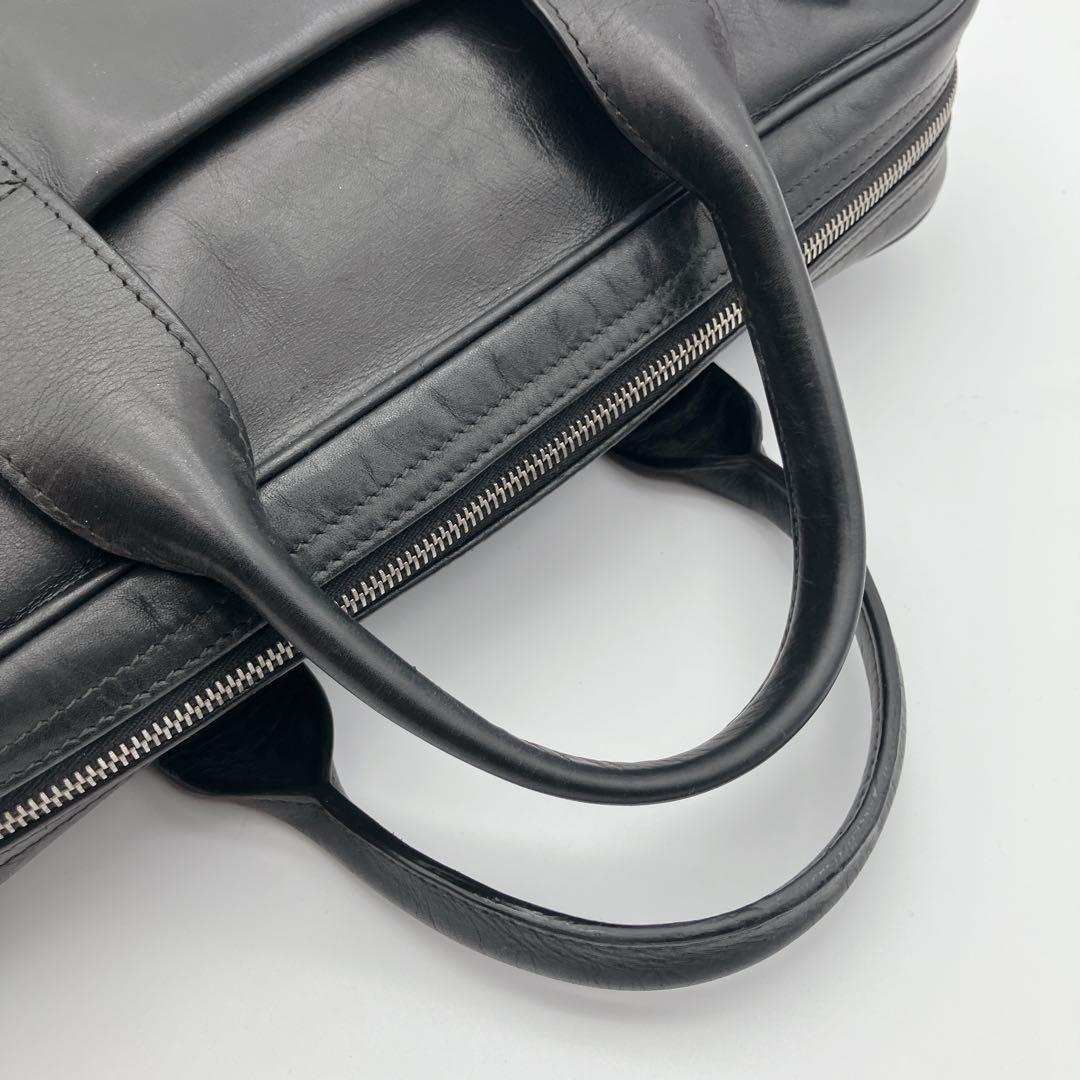 BALLY オールレザー ブリーフケース トレインスポッティング ブラック