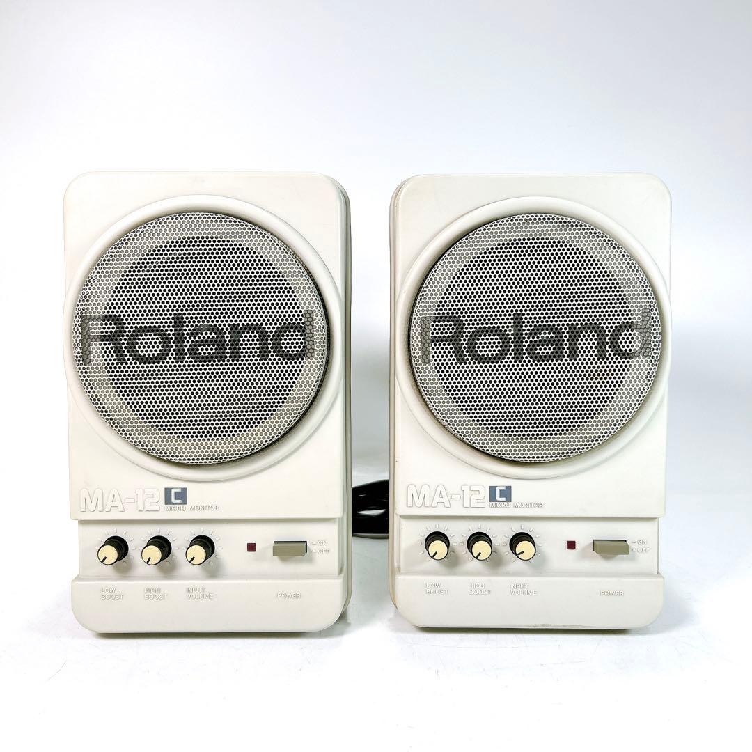 【ペア】Roland ローランド MA-12C アンプ モニタースピーカー