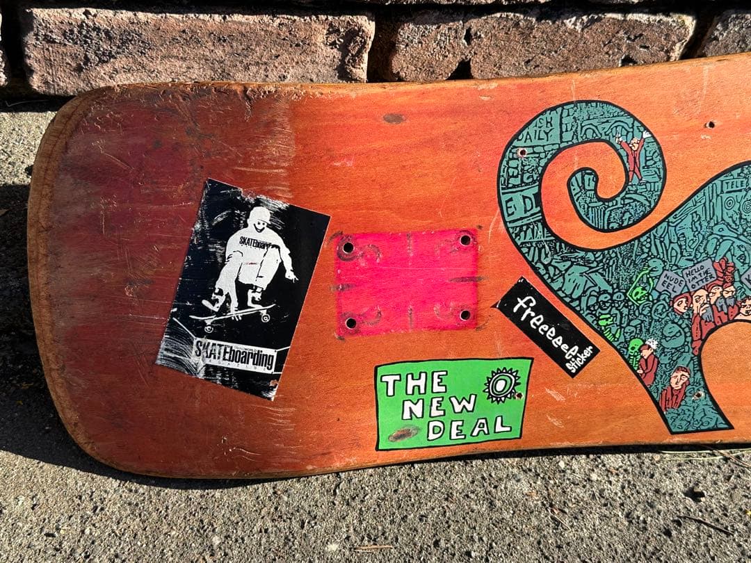 New Deal エド・テンプルトン　1990スケートボードデッキ CATモデル