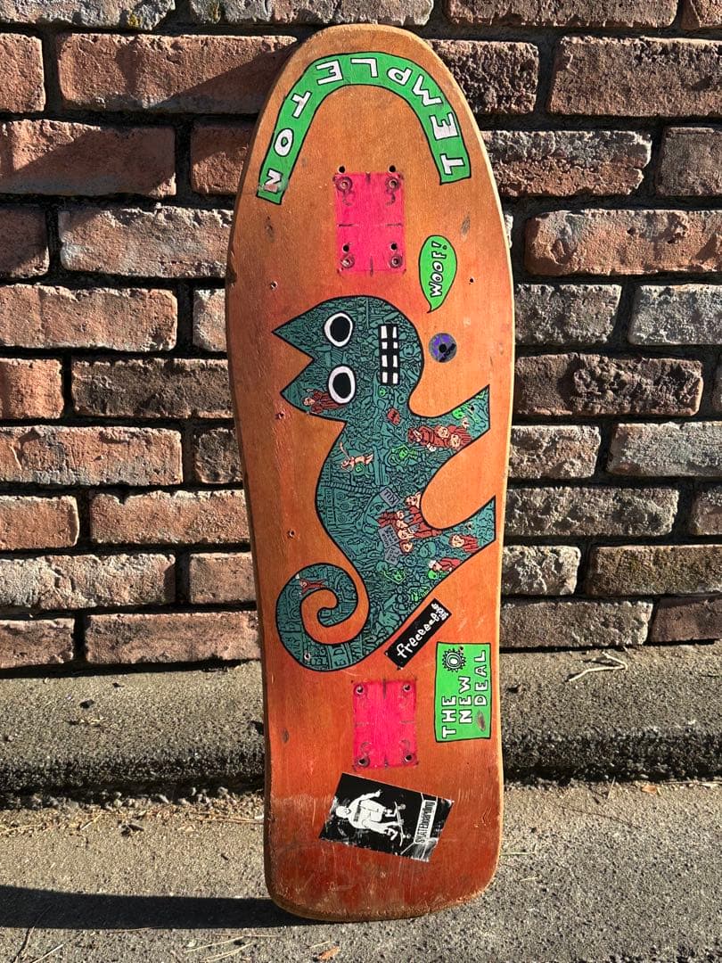 New Deal エド・テンプルトン　1990スケートボードデッキ CATモデル