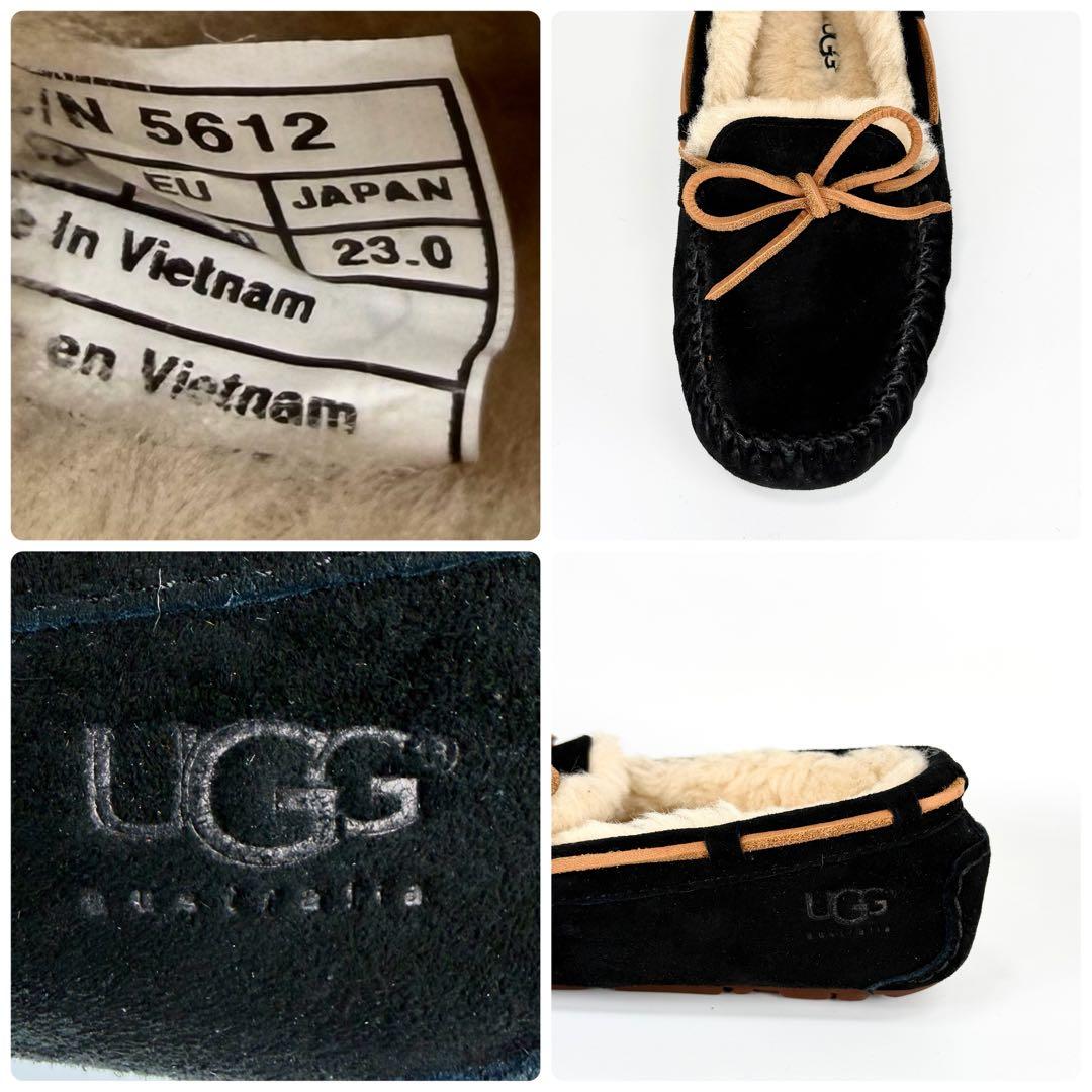 【新品未使用】UGG DAKOTA スエード モカシン スリッポン 黒 23.0
