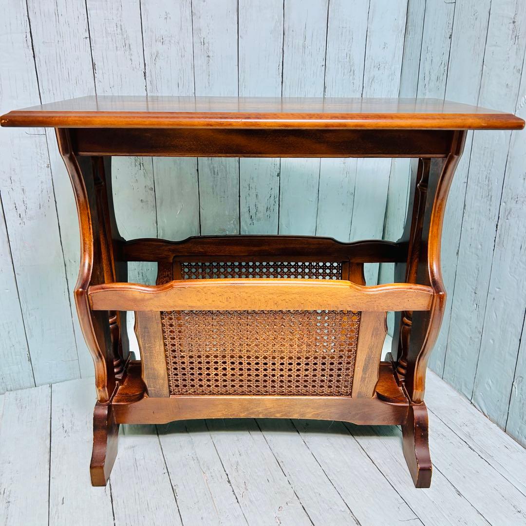 カリモク　karimoku オールド　サイドテーブル　マガジンラック　昭和レトロ