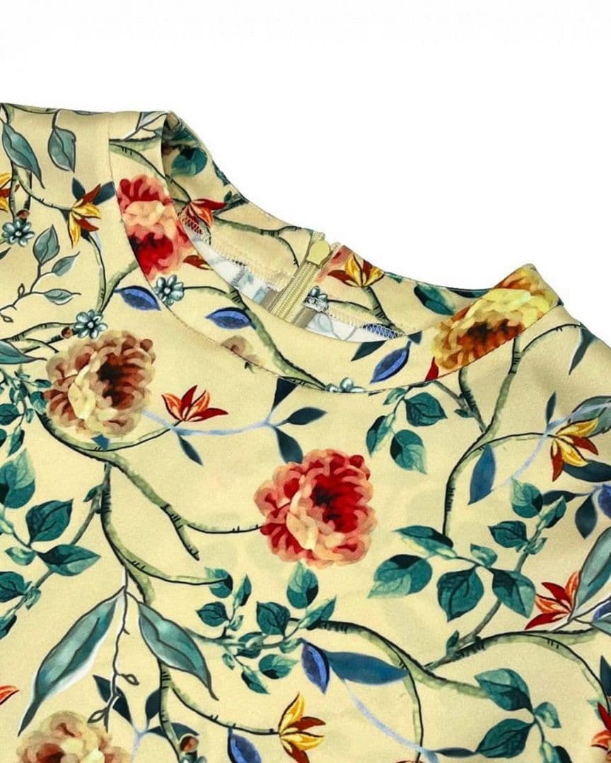 ロイスクレヨン ピオニーフラワー ブラウス プルオーバー 花柄 &ellecy