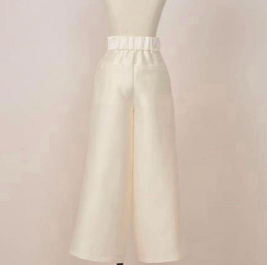 タグ付き Heve ヘイヴ サテン ワイド ブラック バニラ 36