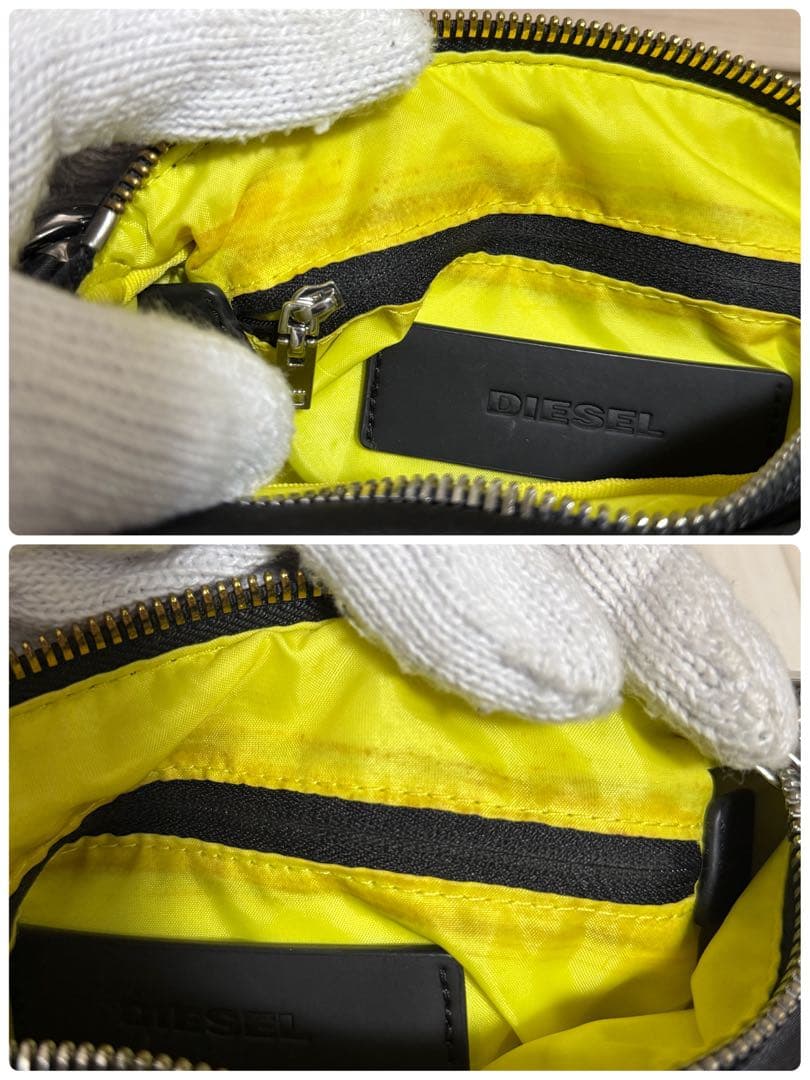 【美品】DIESEL ディーゼル 3way ミニドラムバッグ ナイロン ブラック