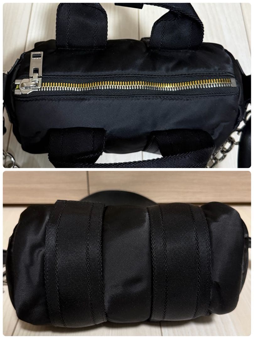 【美品】DIESEL ディーゼル 3way ミニドラムバッグ ナイロン ブラック