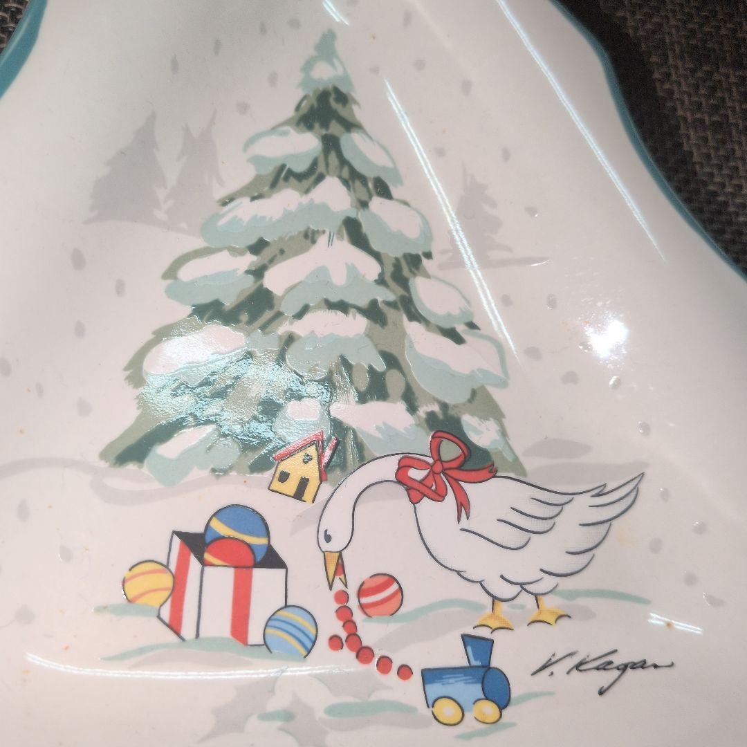 クリスマスツリー型皿 V. Kagan8枚セット