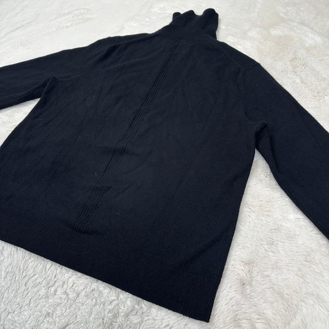 ✨美品✨現行 セオリー カシミヤ100％ タートルネック 黒 M HILLES