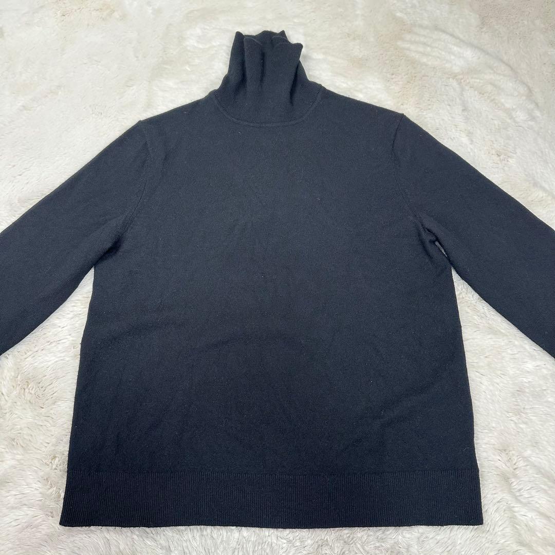 ✨美品✨現行 セオリー カシミヤ100％ タートルネック 黒 M HILLES