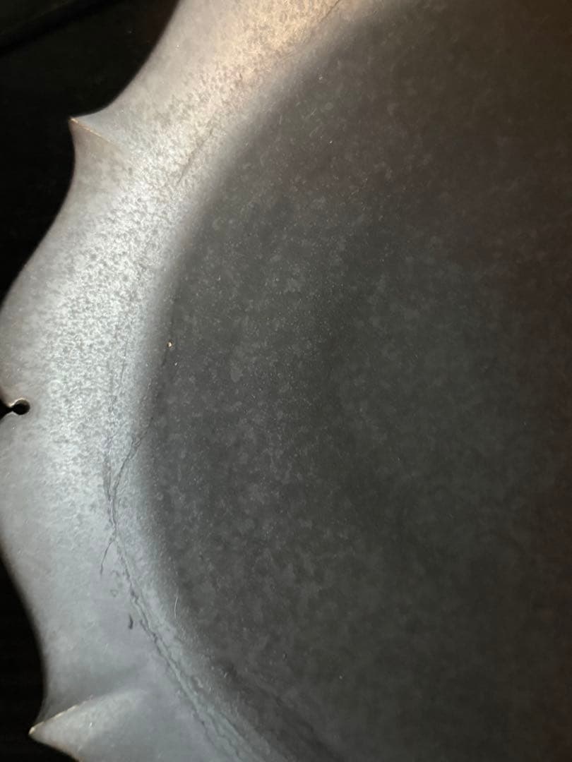 木下和美　｜黒釉yomoプレート　L 個展購入