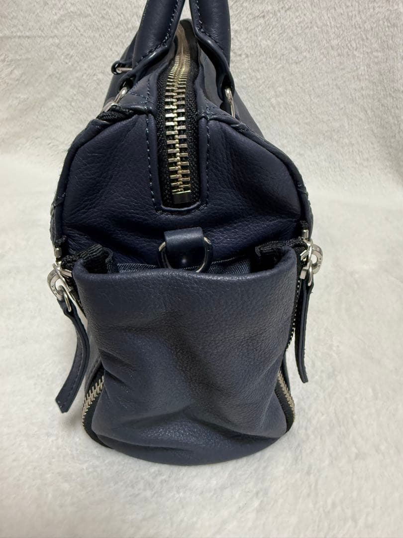 ディーゼル　ミニボストン　ハンドバッグ　ショルダーバッグ　ネイビー　未使用品