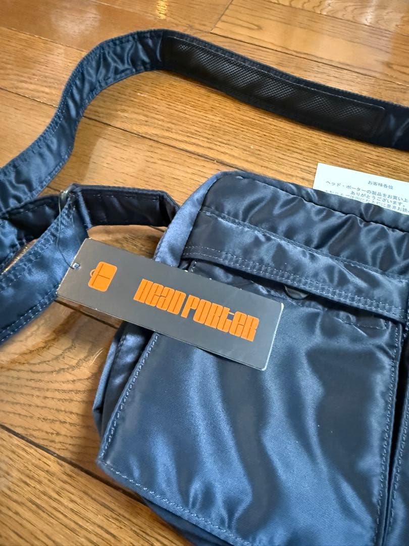 新品未使用　PORTER ヘッドポーター ショルダーバッグ アイアンブルー