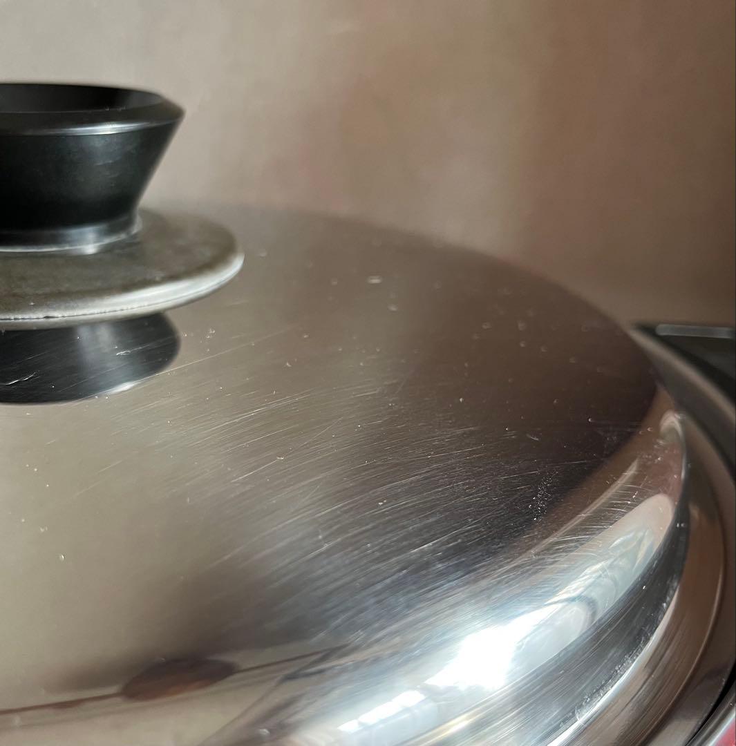 ロイヤルクイーン 大フライパン 蓋付き IH対応 両手鍋 ステンレス製