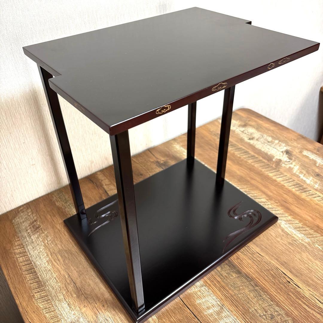 山雲棚　飾り棚　鵬雲斎　茶道具　漆塗り