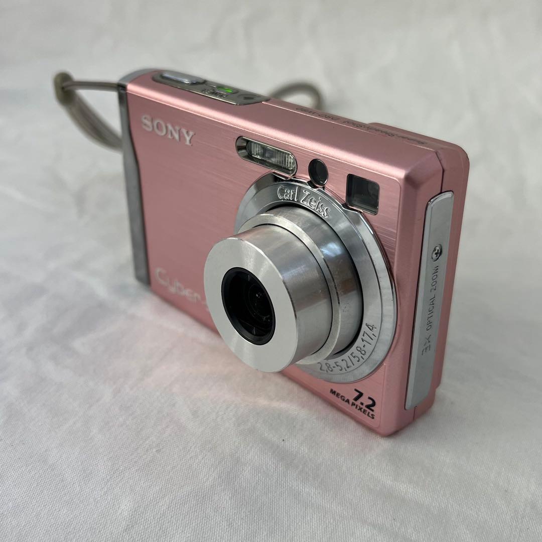 0106A5 SONY Cyber-shot DSC-W80ピンク作動確認済