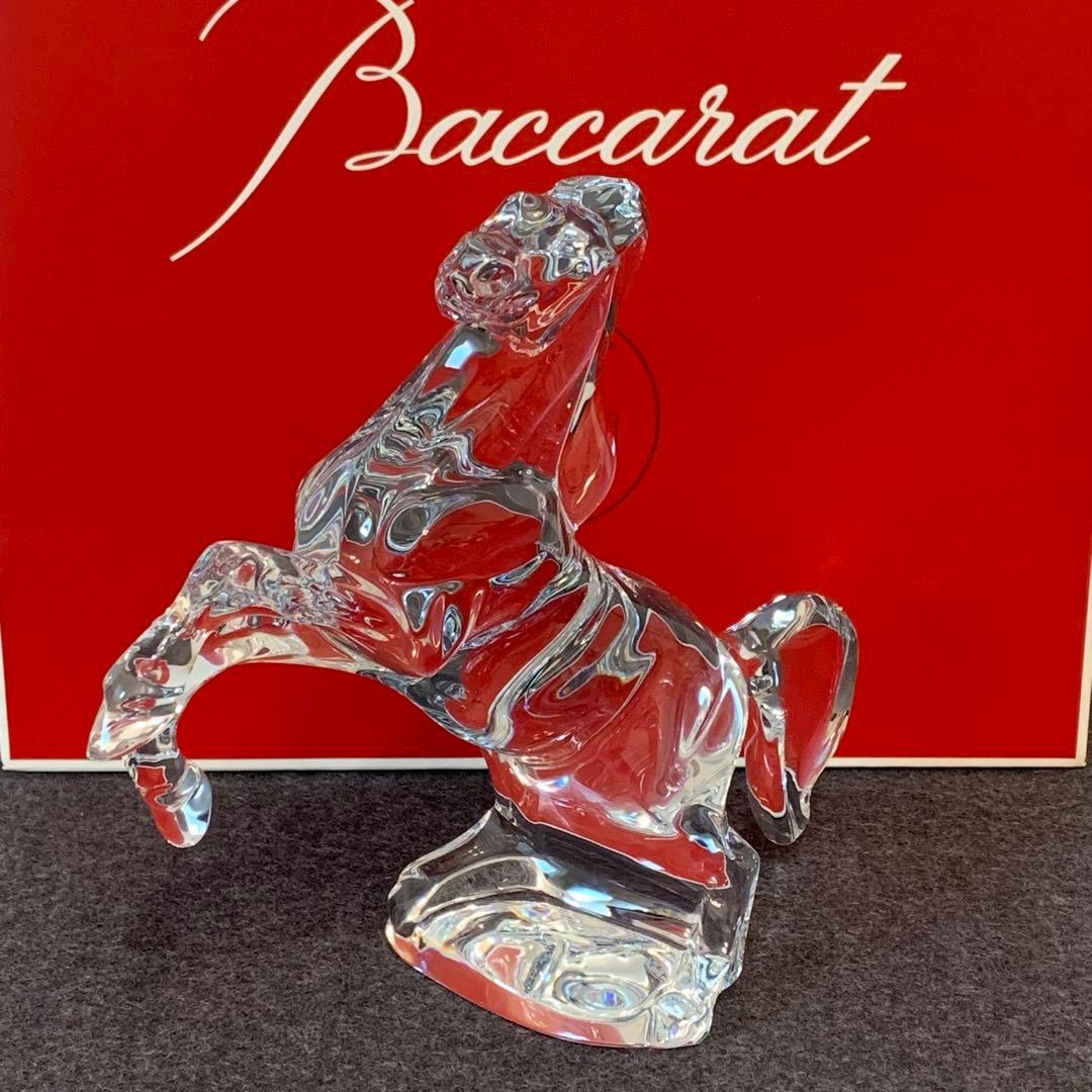 ⭐️mint0329⭐️未使用品⭐️バカラ⭐️馬の彫刻⭐️クリスタル⭐️いななく馬⭐️