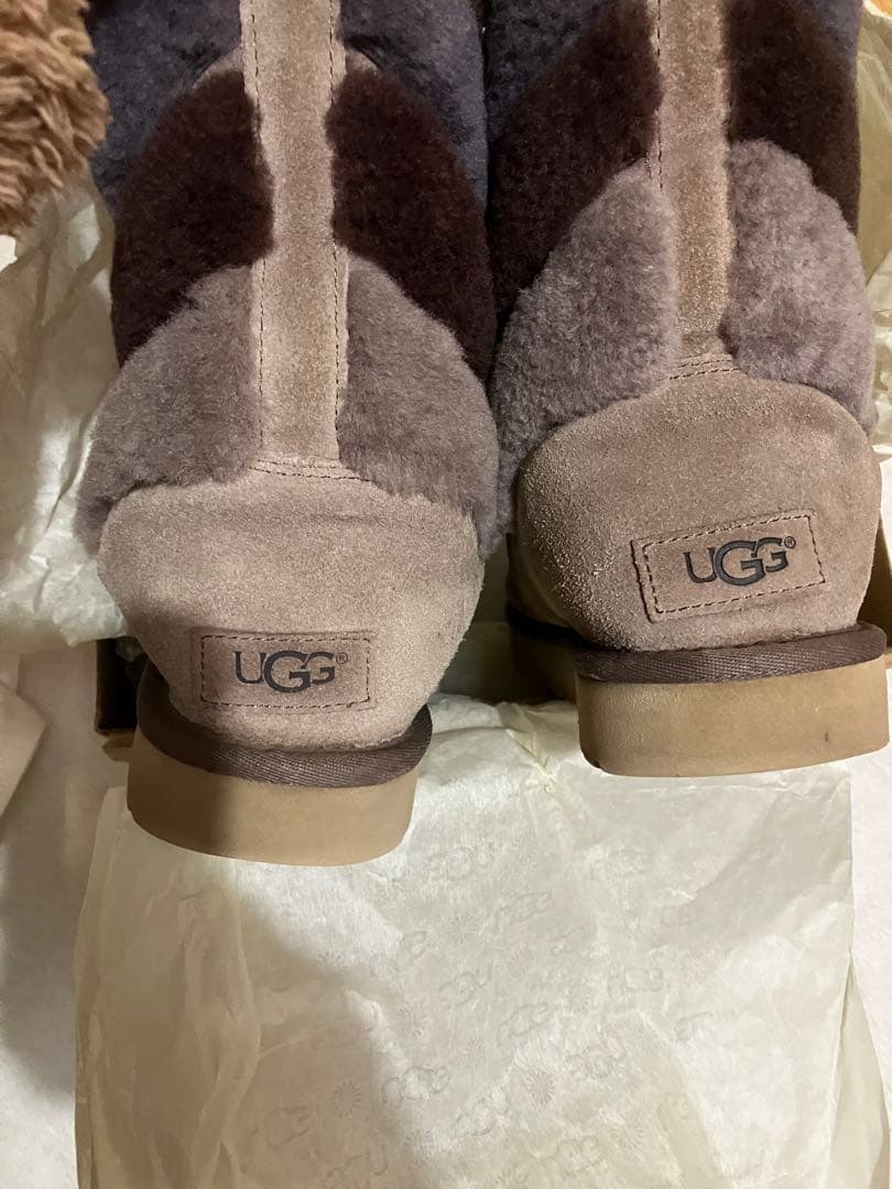 まあこUGG ムートンブーツ グレー系