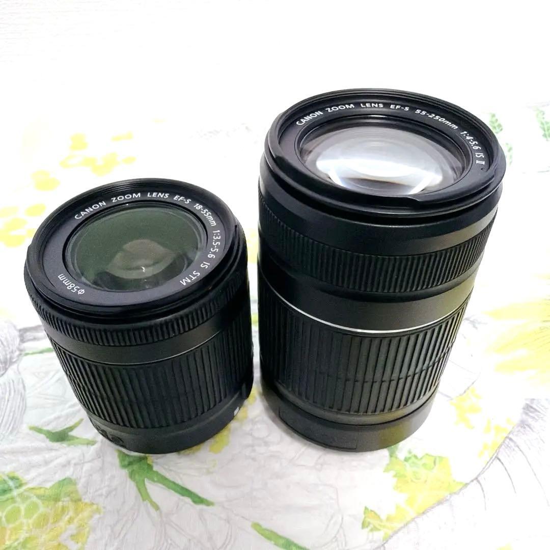 【美品】Canon EOS Kiss X7 ダブルレンズ キャノン♥️初心者♥️